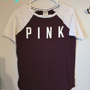 PINK Bold Logo  Maroon & White Xs